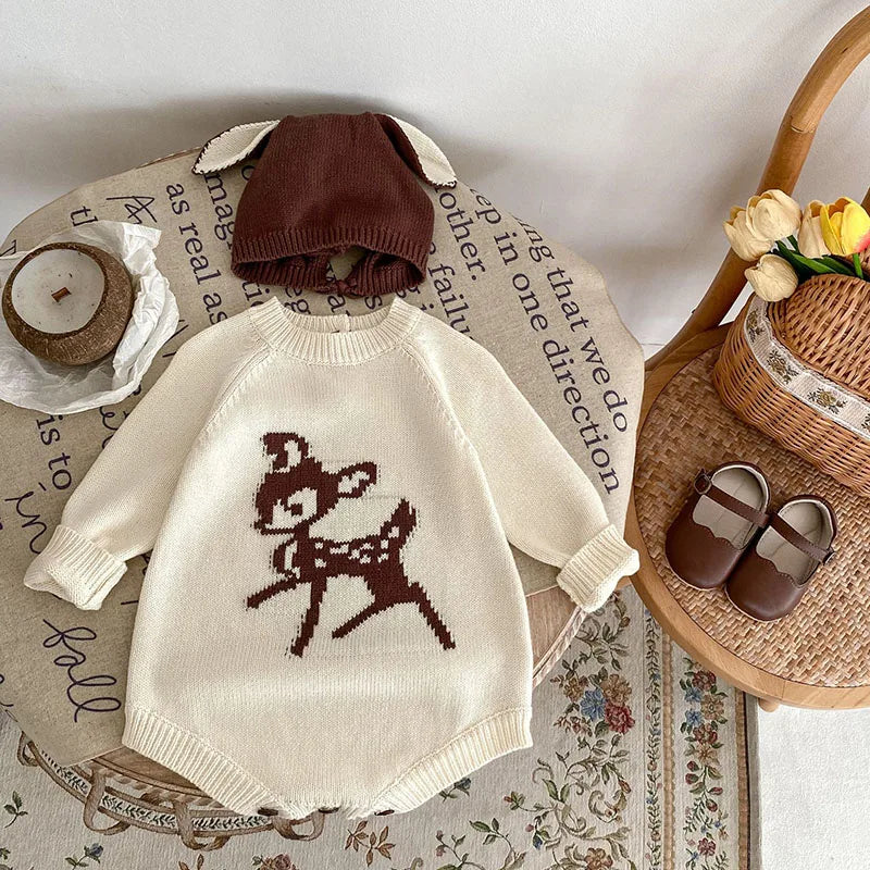 Enchanting Fawn Romper and Hat