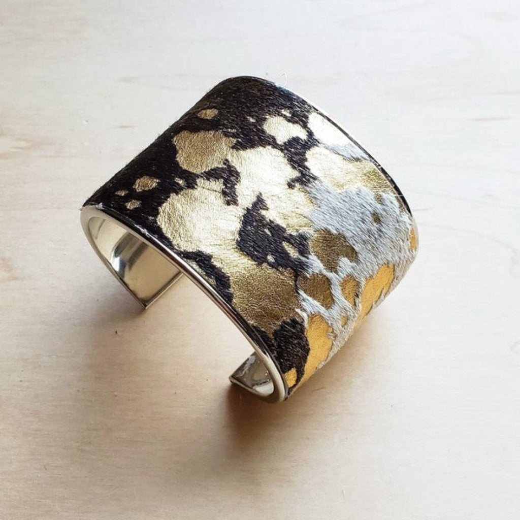 Metallic Cuff Bangle Bracelet - Unbroken Badass