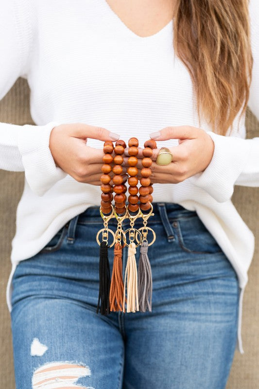 Wooden Key Ring Bracelets - Unbroken Badass