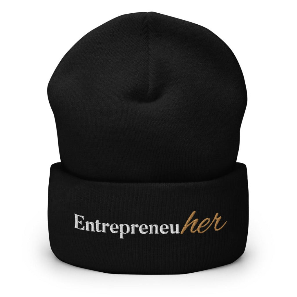 Entrepreneuher Cuffed Beanie - Unbroken Badass