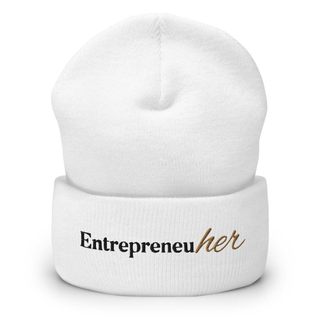 Entrepreneuher Cuffed Beanie - Unbroken Badass