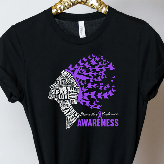 Butterfly Lady Domestic Violence Awareness - Unbroken Badass